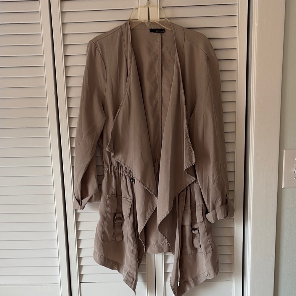 Tan Draped Jacket